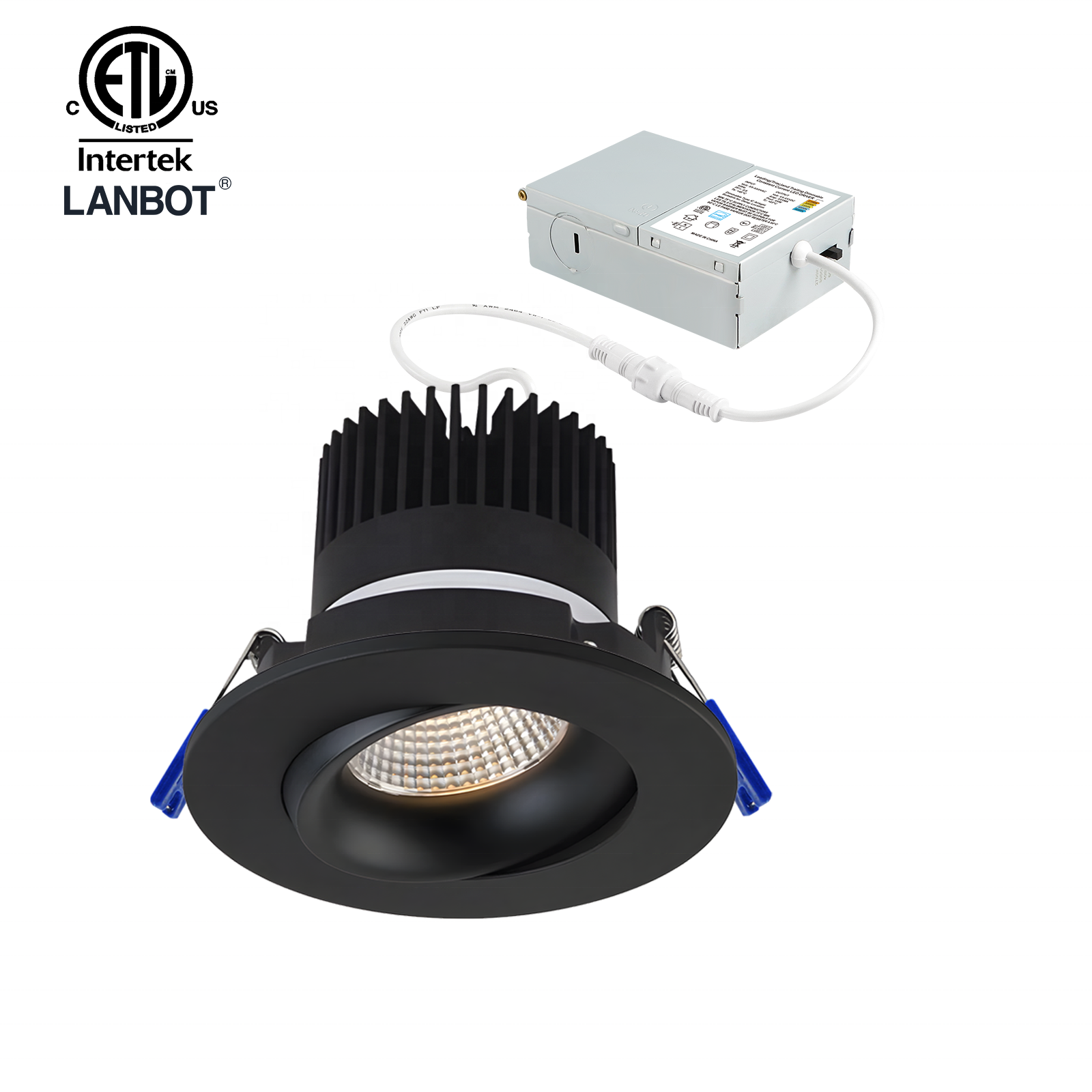 Wet Location 3.5 Inch Etl Us Standard 3cct 5cct Selectable Gimbal Led Recessed Ceiling Down Light With Junction Box