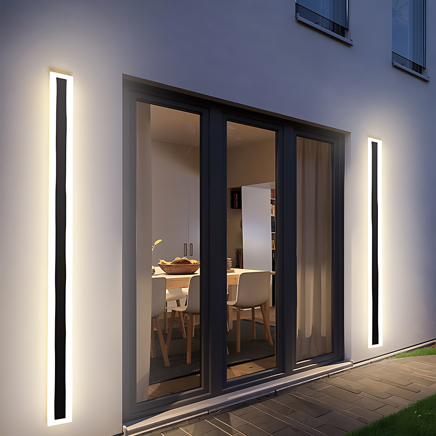 Etl Ip65 Outdoor Long Strip Led Linear Wall Light Ip65 Waterproof Garden Smart Wall Lamp Wall Sconce