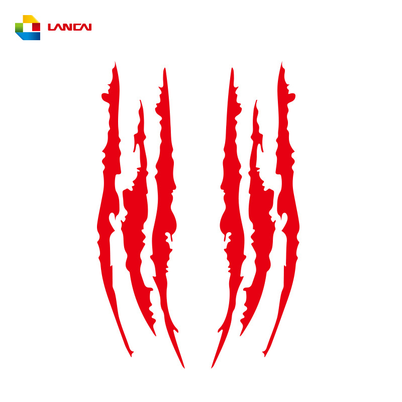 Creative personality  monster claw scratch stripe marks headlight car decal stickers