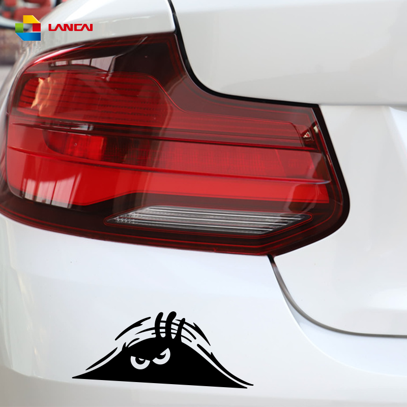 Peeking Monster Funny Decal for Car Wall Closet  Window Bumper Sticker