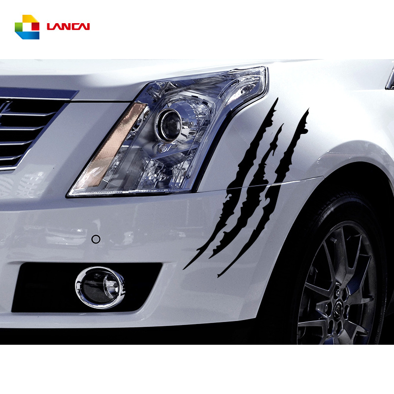 Creative personality  monster claw scratch stripe marks headlight car decal stickers