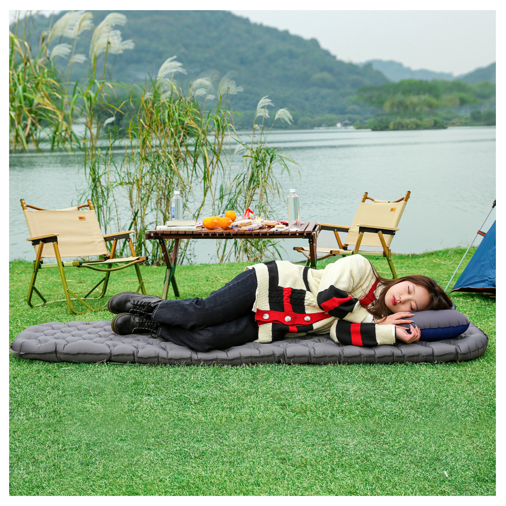 High quality outdoor activities ultralight inflatable hiking sleeping pad mattress camping mat foam sleeping camping pad