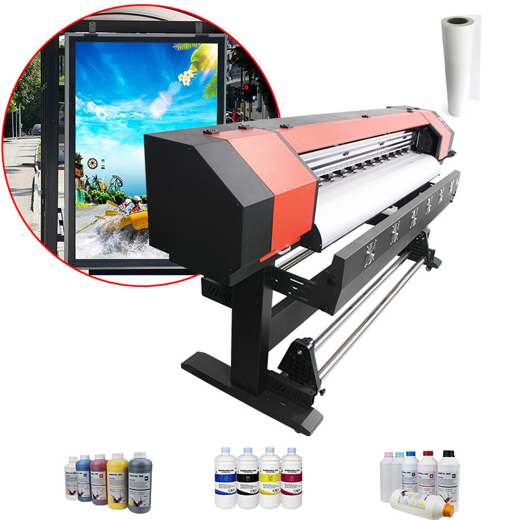 High Quality Eco Solvent 1.6m 1.8m 3.2m Inkjet Printer With I3200/xp600 Head 24 Inch Eco Solvent Printer