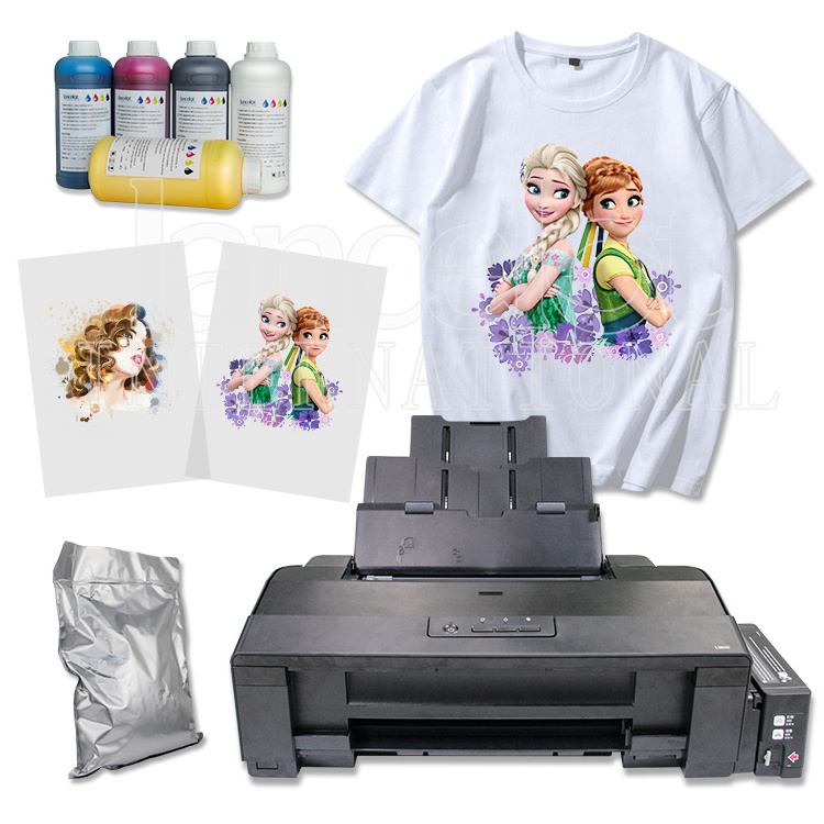 A3 A4 Size Heat Transfer printer xp600/i3200 dtf printer for Epson L1800 print head i3200 a4 tshirt printing machine dtf