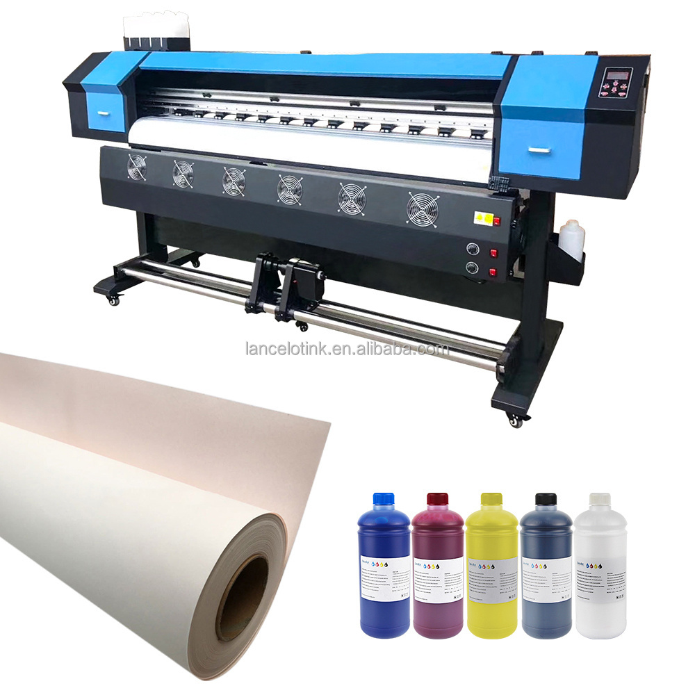 Wholesale 1.8m width large format two xp600 dx5  print heads digital dye printer eco solvent plotter i1600 eco solvent printer