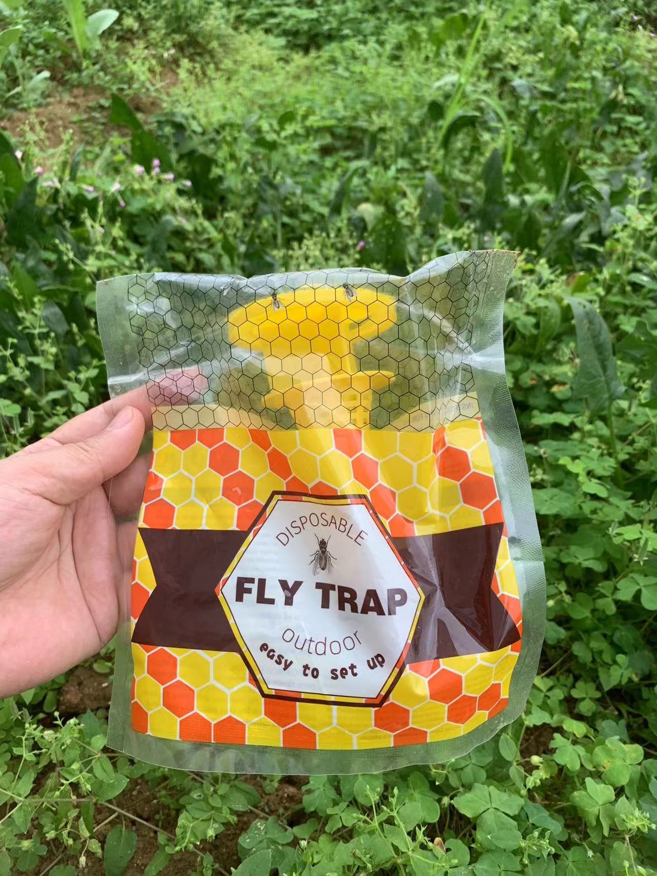 Outdoor Farm Hanging Fly Trap Bait Bag Bait Fly Catching Bag