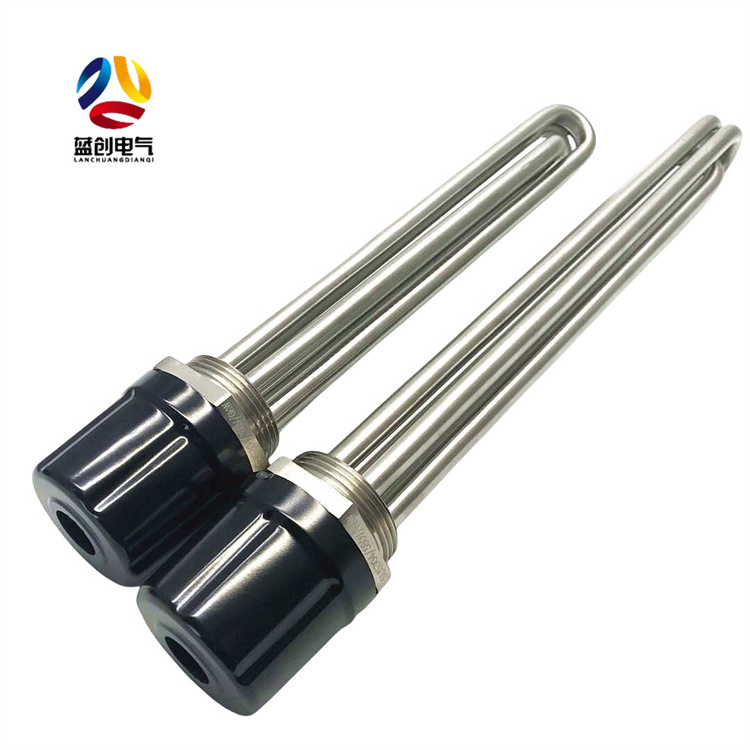 220v 230v 240v Industrial electric resistance screw flange tubular rod heating element water immersion tube heater