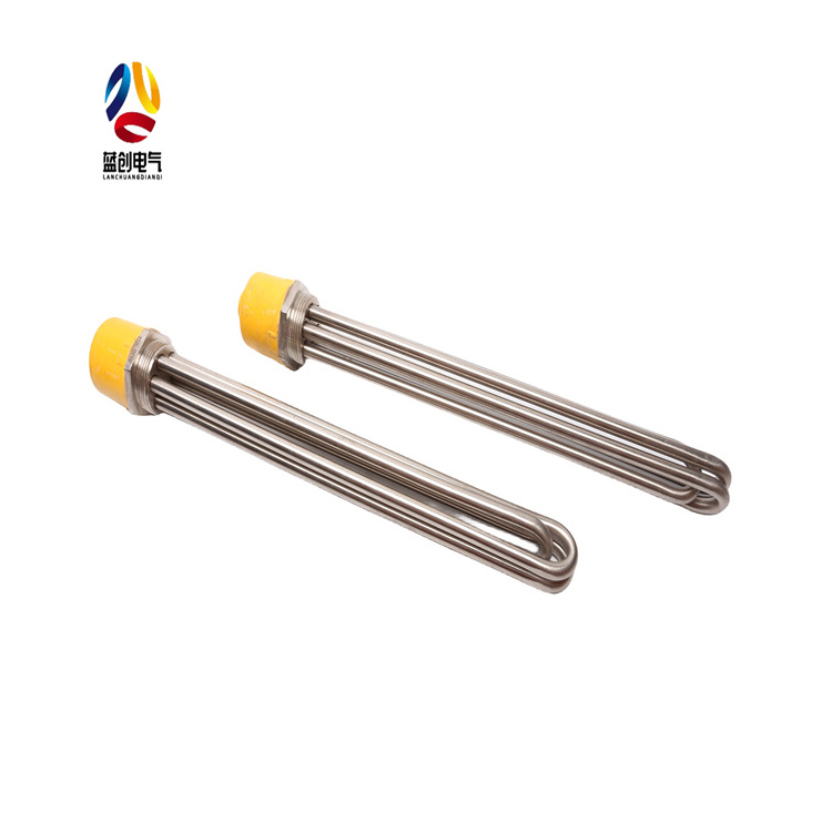 220v 230v 240v Industrial electric resistance screw flange tubular rod heating element water immersion tube heater