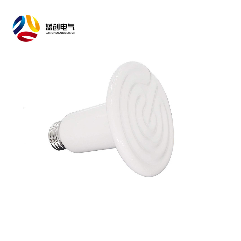 Infrared Ceramic Heat Emitter Lamp Light Bulb for Reptile Pet Brooder