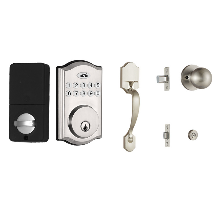 High Quality Door Lock Handle Knob Deadbolt Digital Door Lock Anti-Loosening And Anti-Falling Metal Smart Gate Lock