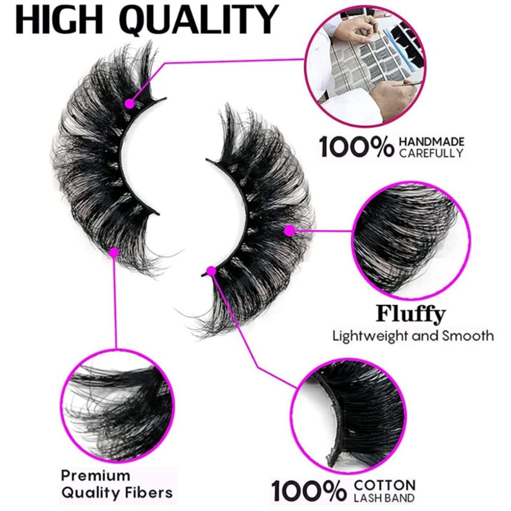 Wholesale Mink Eyelashes 25mm-30mm Christmas Lash Supplies Women Eye Lashes With Custom Lash Box Packaging