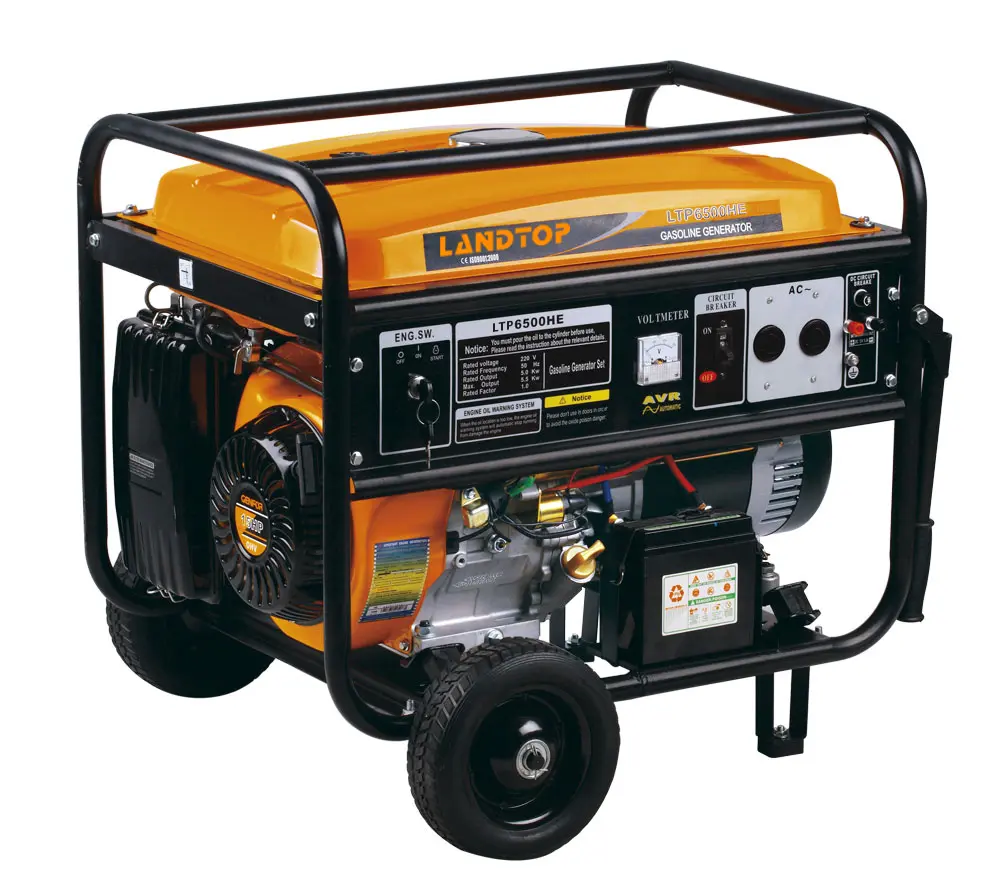 LANDTOP Hot Sale Gasoline Generator 2KW 2.5KW 3KW 4KW 5KW 6KW 7KW 8KW 10KW 50hz Portable Single Phase Electric Generator