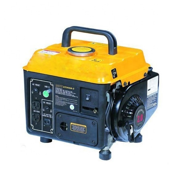 LANDTOP 650W Portable Petrol Generator 1E45F Air-cooled Electric Power Manual Starter 0.65KW Gasoline Generator