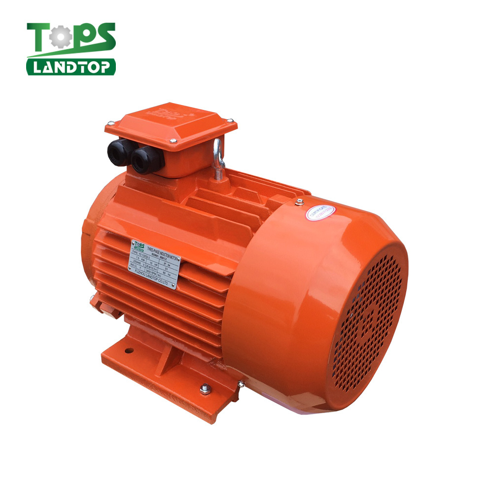 LANDTOP 380v 50hz Y2 Series Three Phase Asynchronous Ac Electric Motor 7.5HP 10HP 15HP 20HP 25HP 3000rpm 1500rpm IE 1 50HZ/60HZ