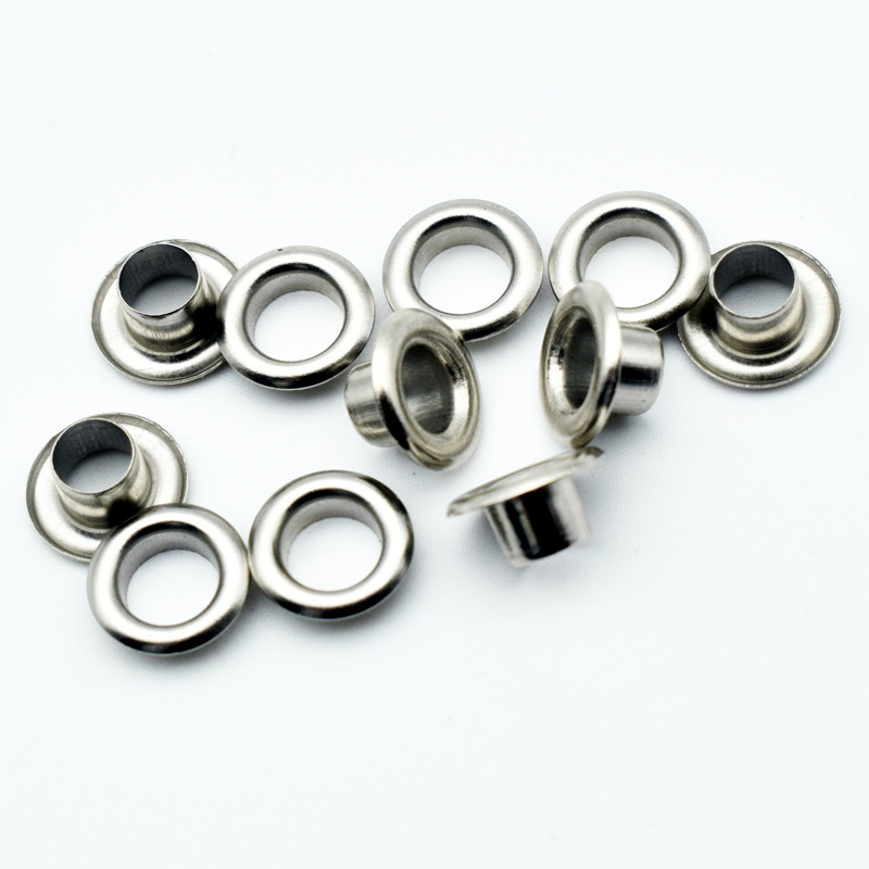 Factory Custom Eyelets 10mm 15mm Stainless Steel Brass Metal Grommet Garment Eyelets