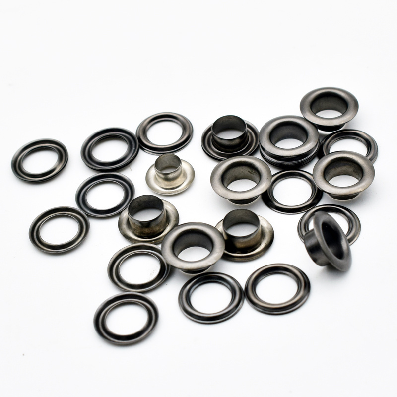 Factory Custom Eyelets 10mm 15mm Stainless Steel Brass Metal Grommet Garment Eyelets