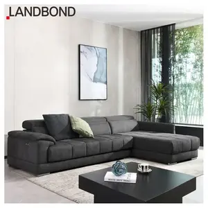 L Shape Sofa Set Furniture sectional Electric pull out Sofa Bed Luxury Fabric Comfortable Couch Modern Sofa For Living Room