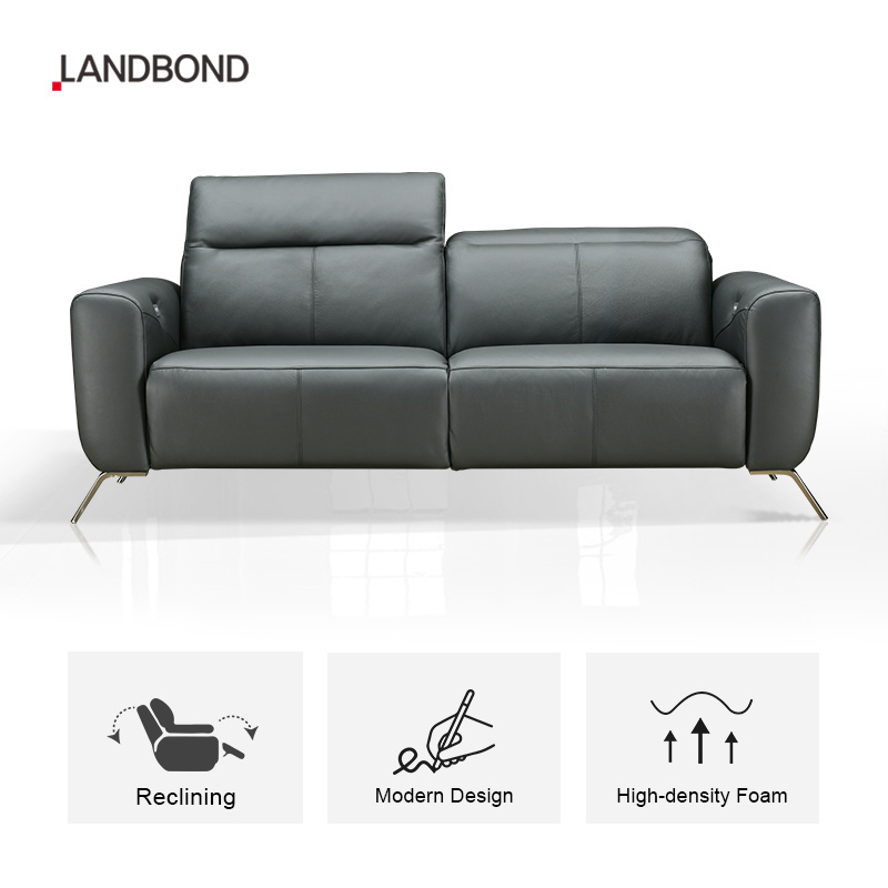 Modern 3 Seater Recliner Sofa Set Leather Furniture Lving Room electric Recliner incliner Sofa set for Hotel