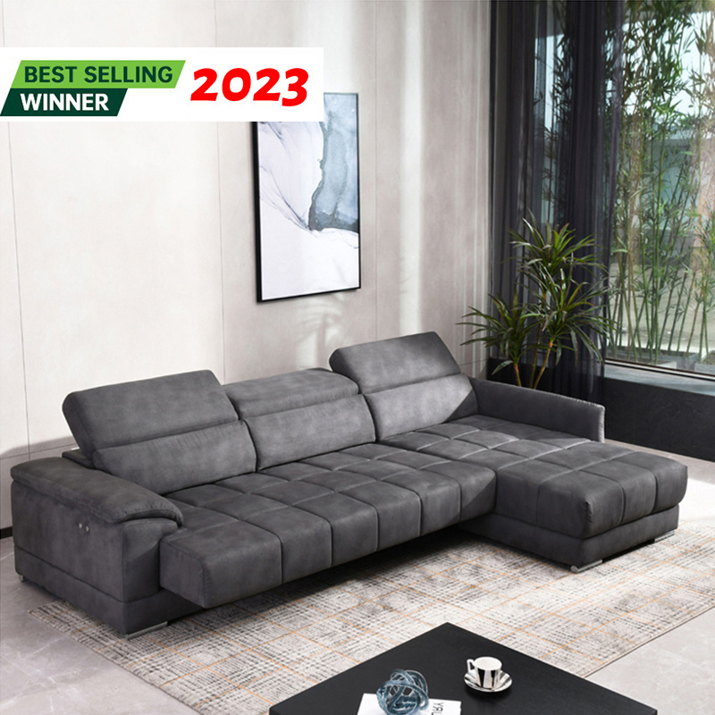 Modern Sofa Set Furniture 3 Seat Single Multifunction Electric Slip Sofa Bed L Shape Living Room Sofas