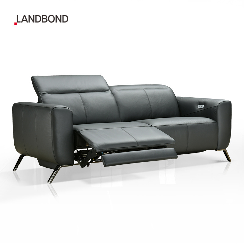 Modern 3 Seater Recliner Sofa Set Leather Furniture Lving Room electric Recliner incliner Sofa set for Hotel