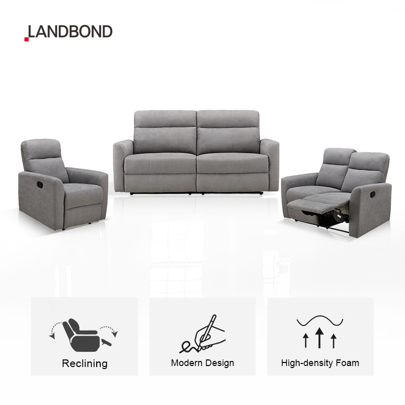 modern living room furniture leather fabric DIY sofa living room indoor Villa 1 2 3 seater Luxury recliner sofa set  home