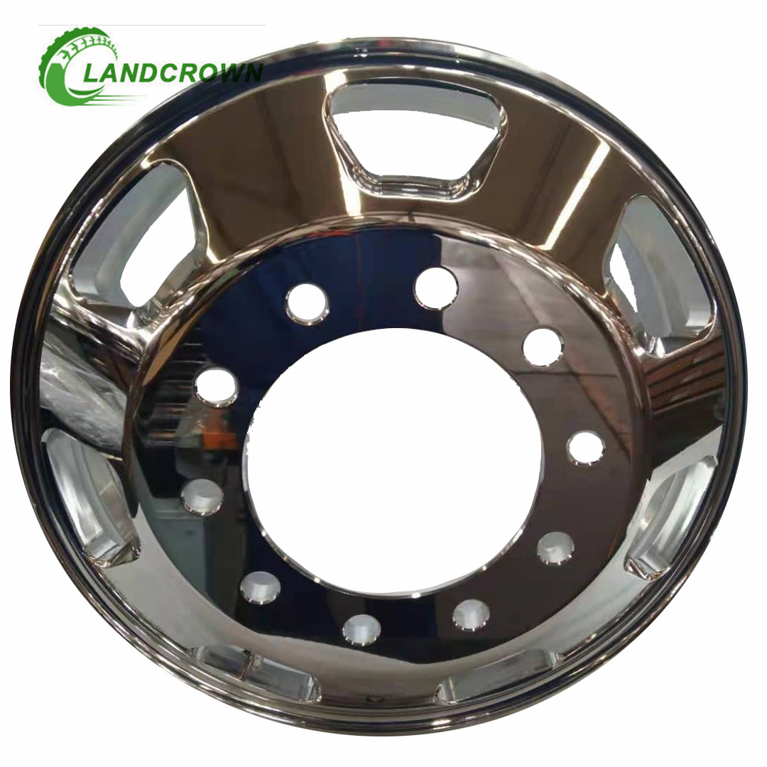 24.5 Inch Wheel Truck Rim 24.5x8.25 8.25x24.5 Polished Forged Alloy And Aluminum Heavy Truck Wheel Rim For Truck Tire 11R24.5