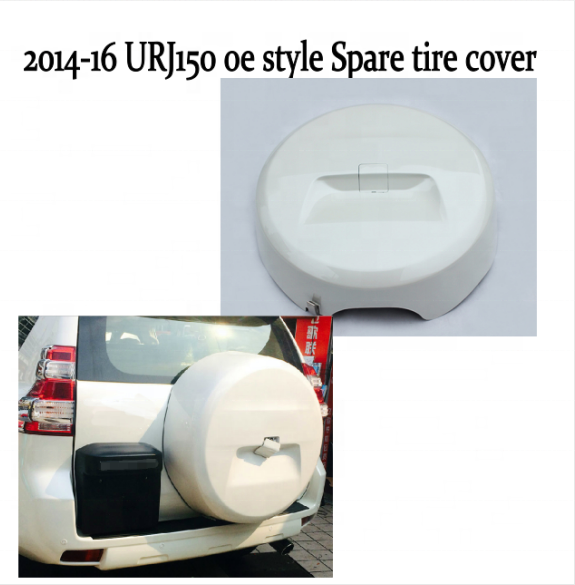 OEM White Tire Cover For Toyota 2014-17 Ty-Uzj150 Auto Parts Accessories For Toyota Land Cruiser Prado Spare Tire Cover