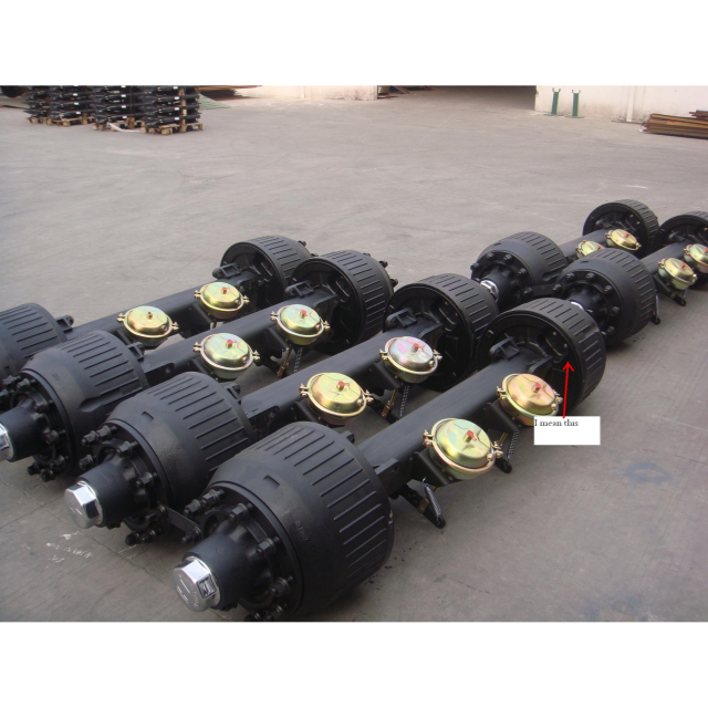 Truck axles fuwa type axle trailer parts 13T heavy duty trailer rear axle for fuwa