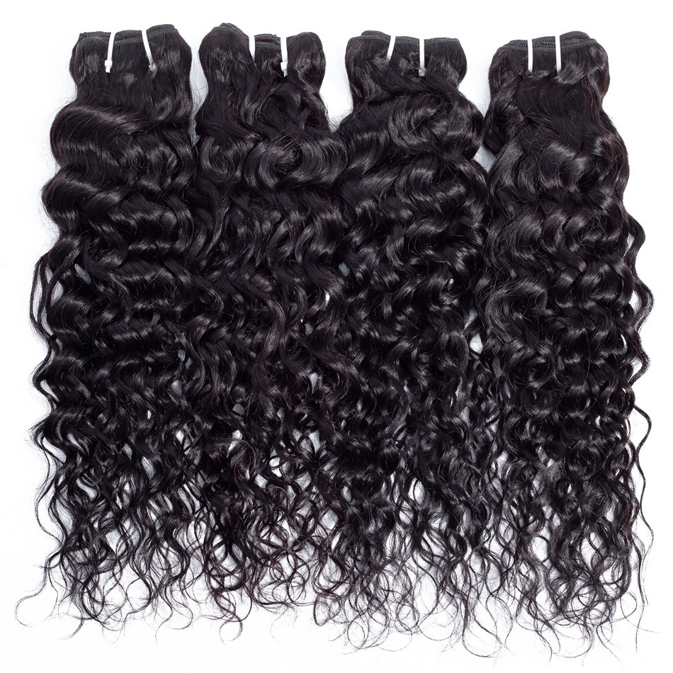 Wholesale 8A 9A 10A 15A Grade Peruvian Raw Virgin Cuticle Aligned  Human Weave Wet And Wavy Water Wave Hair Bundles With Closure