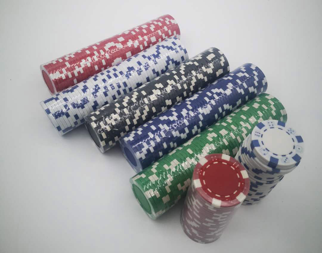 LANDER-MAN ABS Poker Set 500 Chips  In Aluminum Case Casino Chips Poker Chip Set