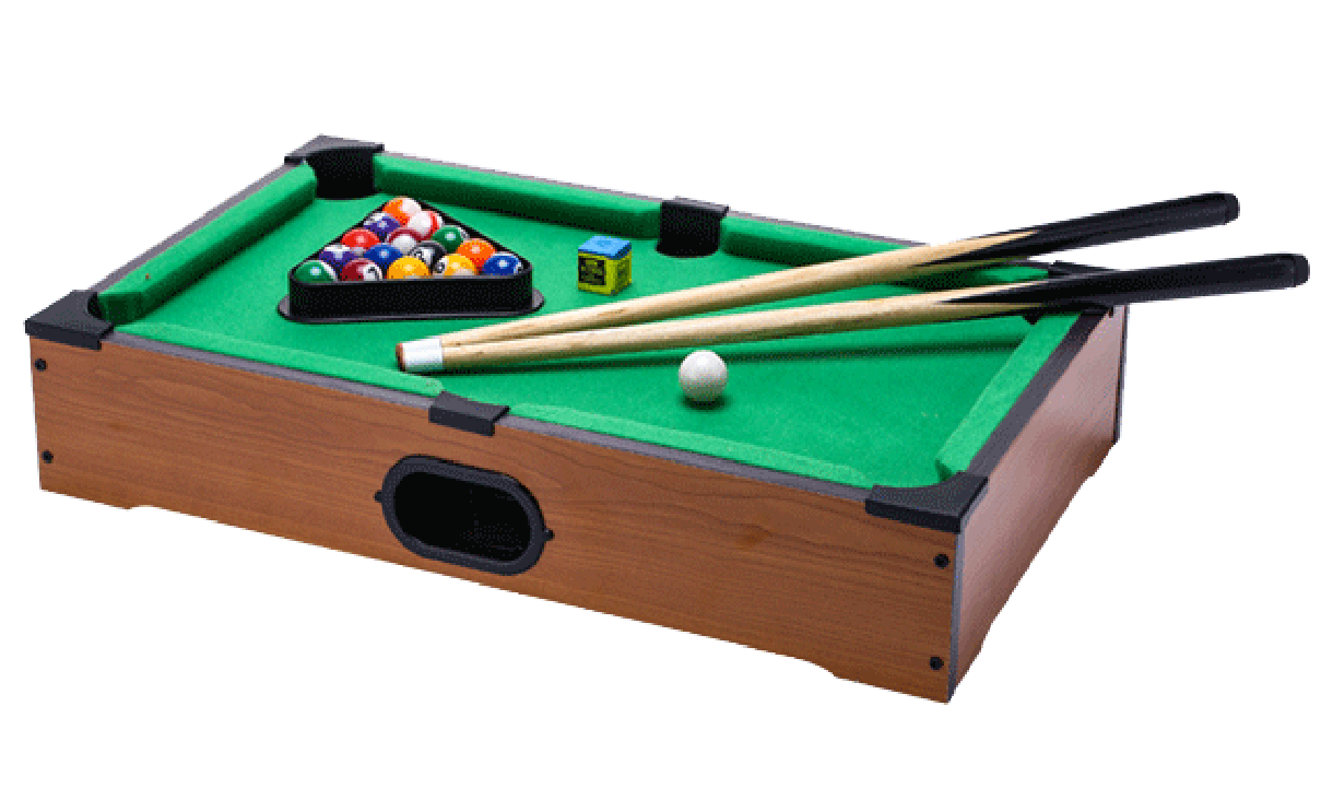 Wooden snooker table billiard pool table with LED light game for kids