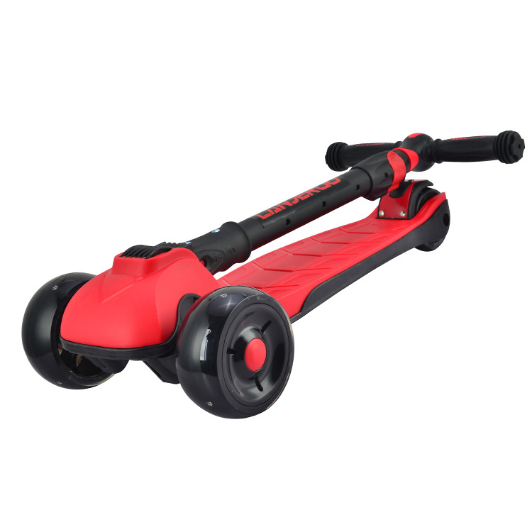 Kids Scooters 3 Wheel for Girls&Big Boys Toddlers, 4 Adjustable Height Flashing Wheels Scooter With Extra Wide Deck Safety Brake