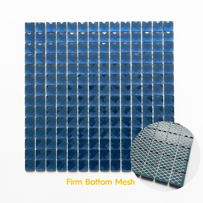 3d Blue mirror glass mosaic tile crystal diamond mosaic for kitchen bathroom wall tile backsplash