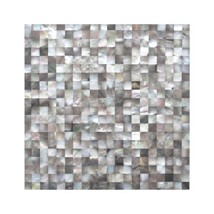 Art 3d peel and stick black lip mother of pearl kitchen backsplash shell mosaic tile