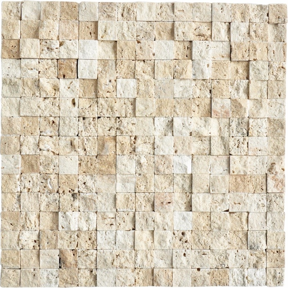 lander stone split golden marble mosaic tile rock finish 3D tile view for wall mosaic marble tiles