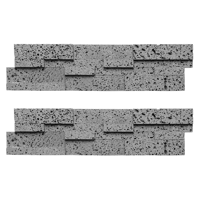 Natural Volcanic Black basalt stone Square& Rectangle Tiles Pumice Lava Stone Cladding For Walls lava building stone