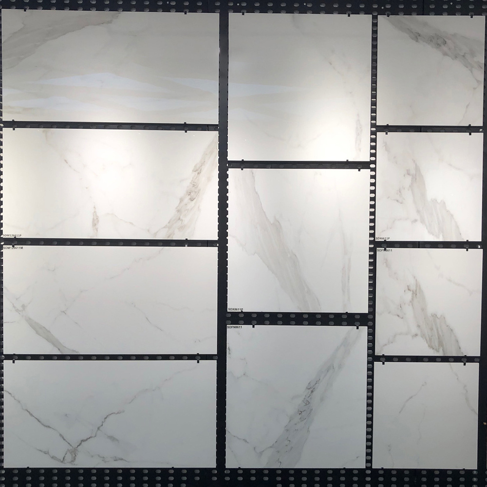 carrara white Floor Tiles 10MM Thickness Hotel Bedroom Living Room Porcelain Tile Floor ceramic tiles