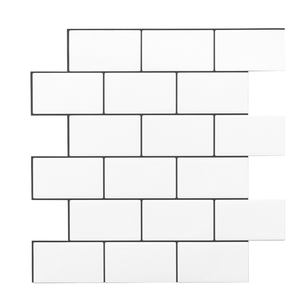 self adhesive wall tile oil proof tiles waterproof peel and stick wall tiles backsplash for home decoration