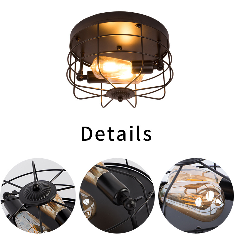 Minimalist Indoor Flush Mount Chandler Home Decoration Hallway Round Circle Dinner Bedroom Living Room Black Ceiling Light