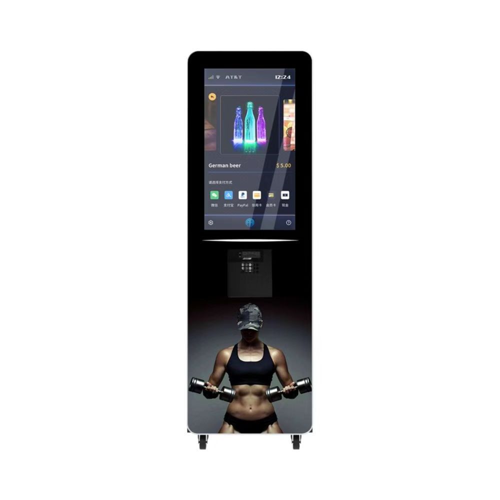 Gym use vertical beverage machine protein powder brewing dual-purpose vending machine