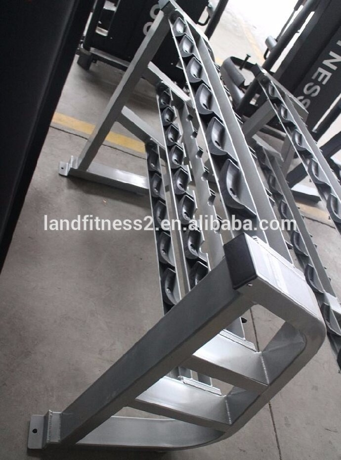 LAND FITNESS COMERCIAL FITNESS EQUIPMENT THREE LAYERS  Dumbbell Rack LD-9067   FOR COMMERCIAL GYM CLUB USE