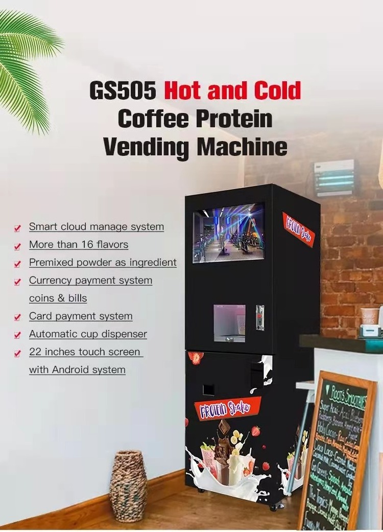 Touch Screen Cappuccino Latte Mocha Vending Machine Freshly Ground Coffee for Hot Drinks Beverages Vending Machine