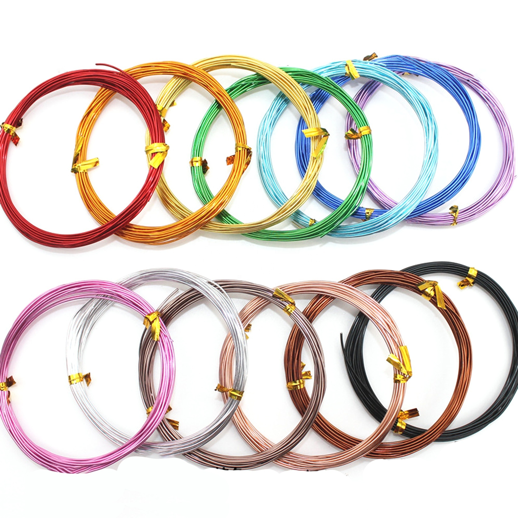 10M / Roll 1mm 1.5mm 2mm 2.5mm 3mm Colored Aluminum Wire Flexible Bendable Metal Craft Wire or Jewelry Beading Wire