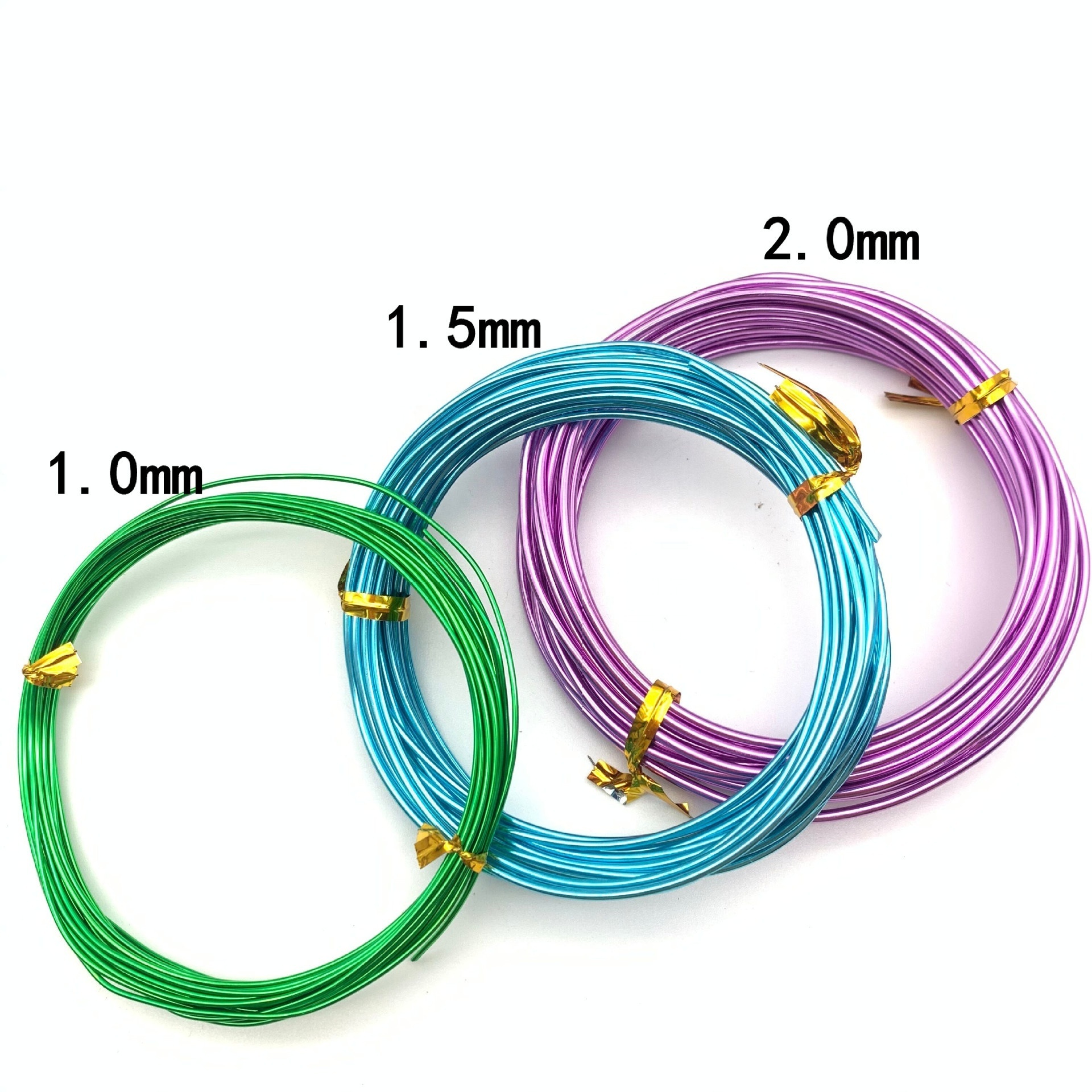 10M / Roll 1mm 1.5mm 2mm 2.5mm 3mm Colored Aluminum Wire Flexible Bendable Metal Craft Wire or Jewelry Beading Wire