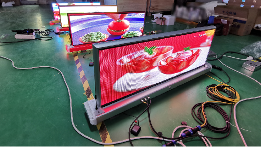 shenzhen lan display  Programmable taxi top sign p5 outdoor led display for advertising