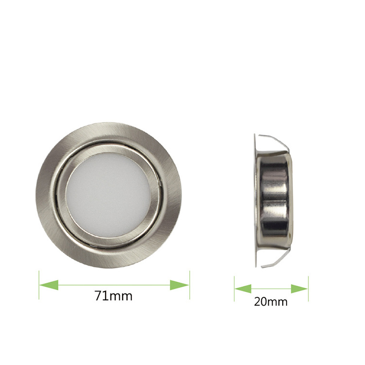 Etl 3W Recessed Led Puck Light For Kitchen Cabinet