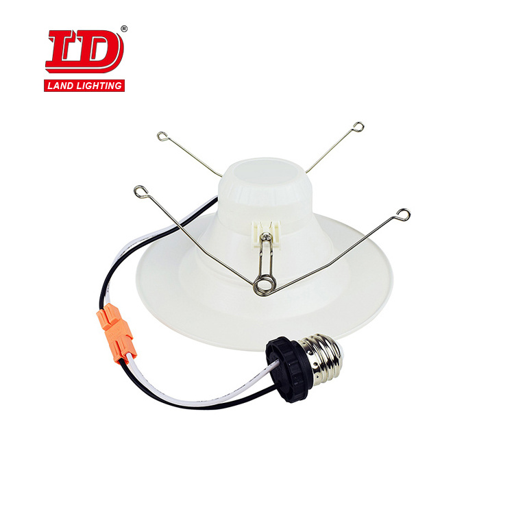 Baffle Trim 6 Inch Dimmable Recessed Can Lights TP24 E26 connectors Retrofit LED Downlight for ceiling