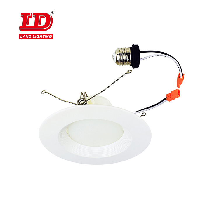 Baffle Trim 6 Inch Dimmable Recessed Can Lights TP24 E26 connectors Retrofit LED Downlight for ceiling