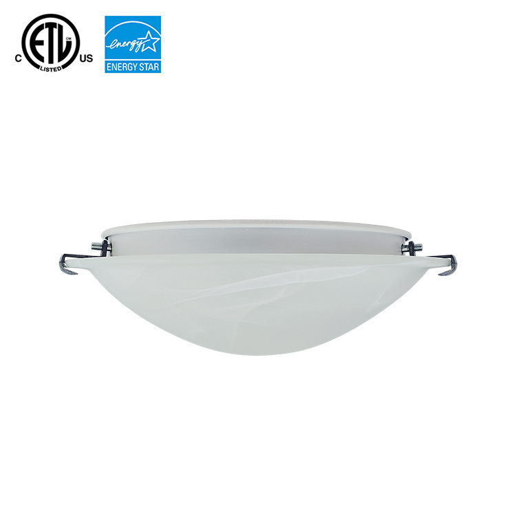 Brushed Nickel Ceiling Light with Frosted Glass Shade Hot sale Hotel Projects Interior Ceiling Mount Fixture