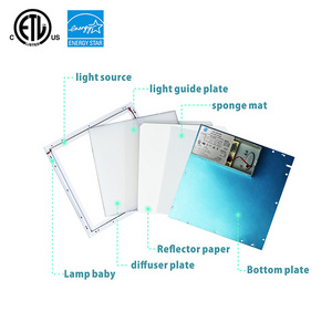 High Lumen 18W 30W 40W 72W 60x60 Aluminum Backlight Dimmable Flat Led Ceiling Panel Light